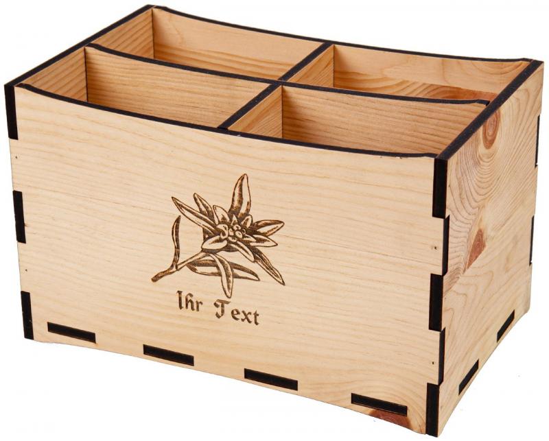 Besteckbehälter aus Holz